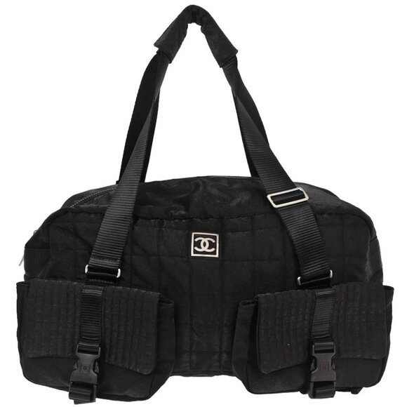 Chanel Black Nylon Sport Line Gym Bag - Picture 1 of 10